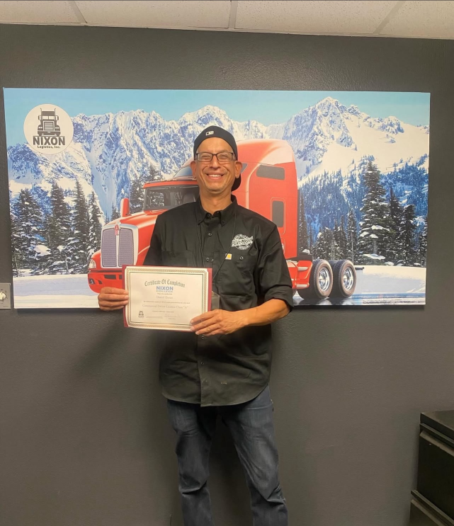 Graduate with CDL certificate