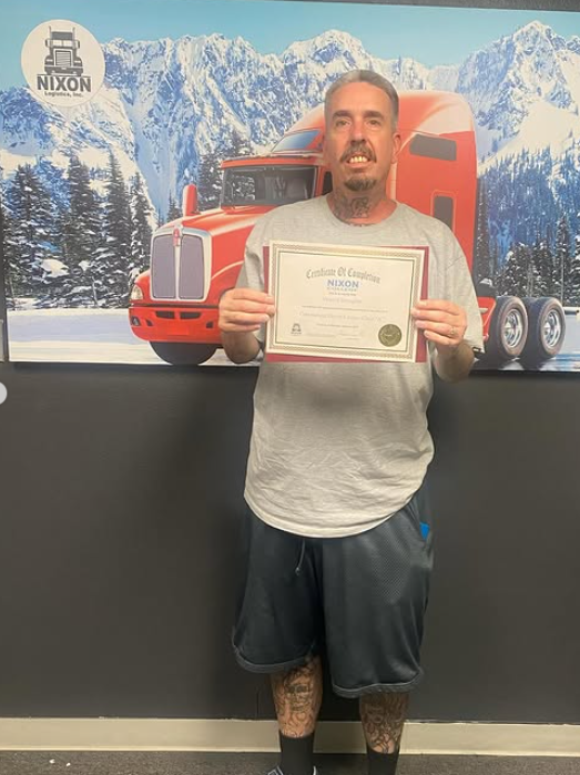 Graduate - CDL graduate from Nixon Trucking School